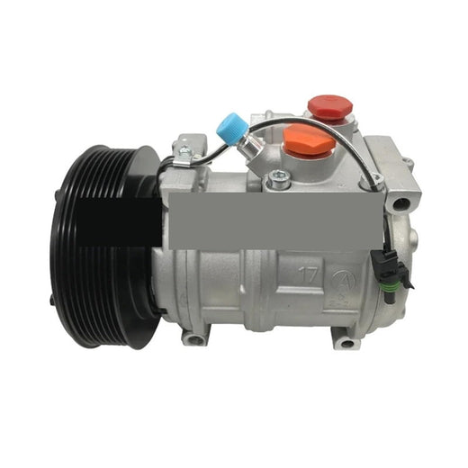 10PA17C A/C Compressor RE46609 for John Deere Engine 4045 6068 Tractor 5210 5520 5725 6403 6603 7630 7930 5520N 6100D 8100T 8400T Type-1 - KUDUPARTS