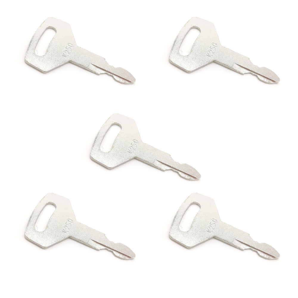 5 Kobelco Excavator, Heavy Equipment Keys OEM Logo K250 fit Case, Kawasaki Ship to US - KUDUPARTS