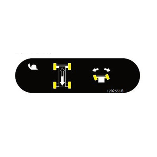 5 PCS Drive Steer Decal 1702565 for JLG Boom Lift 460SJ 600S 601S 800S 600A 450A 1250AJP E300A E400A - KUDUPARTS