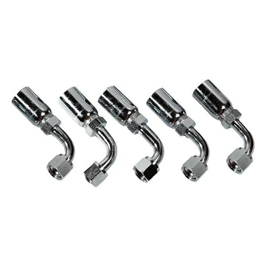 5 Pcs Hydraulic Hose Fitting With 3/8" JIC Female Swivel FJX90-06-06 for Parker - KUDUPARTS
