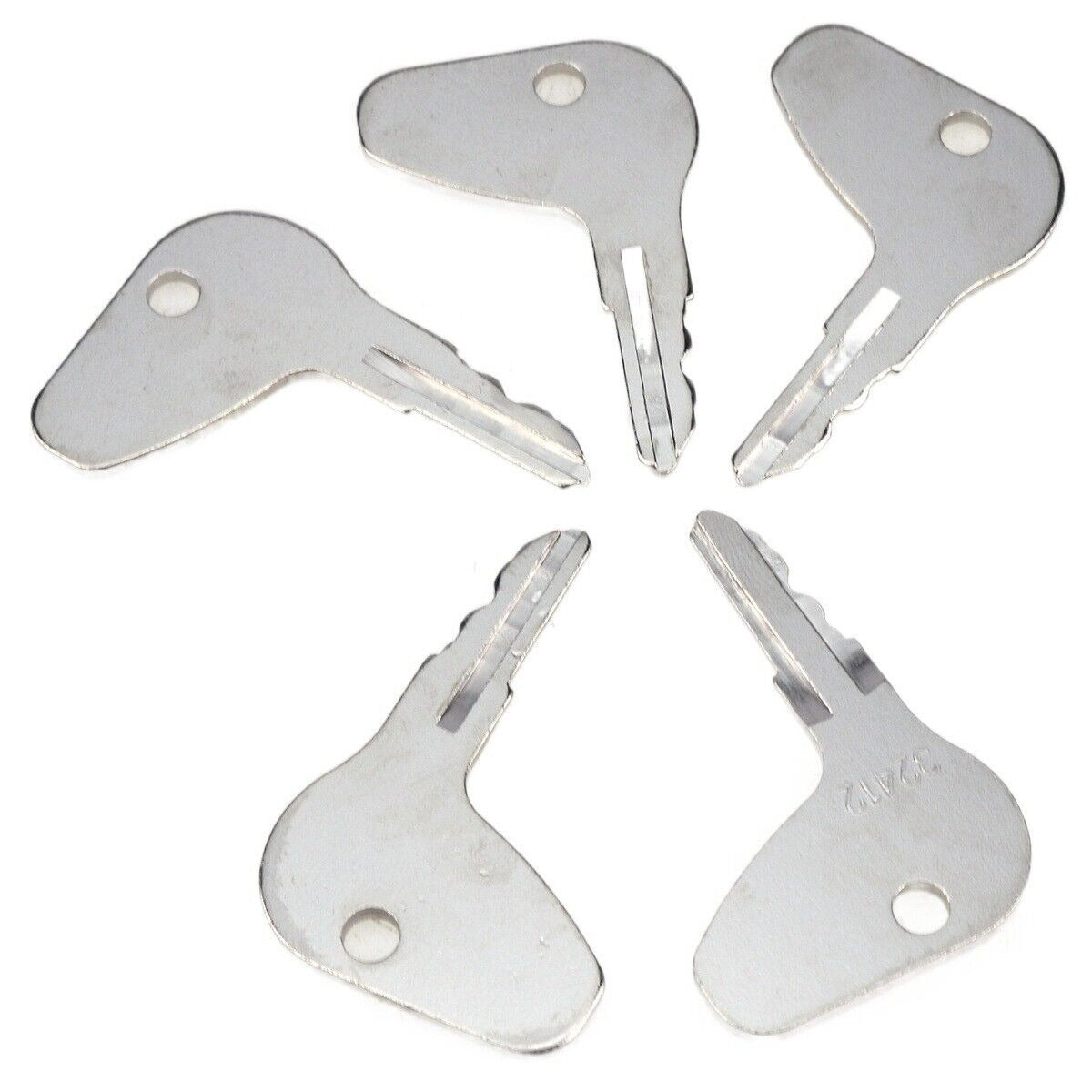 5 Pcs Ignition Key H32412 35260-31852 for Kubota Tractor L G & M Series - KUDUPARTS
