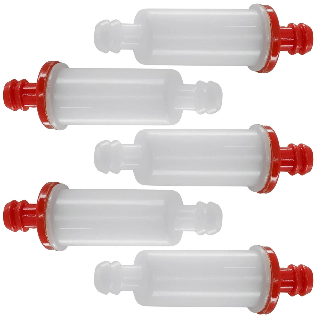 5 Pieces In Line Fuel Filter 2530009 for Polaris ATV Trail Boss 250 325 330 350 1987-2013 - KUDUPARTS