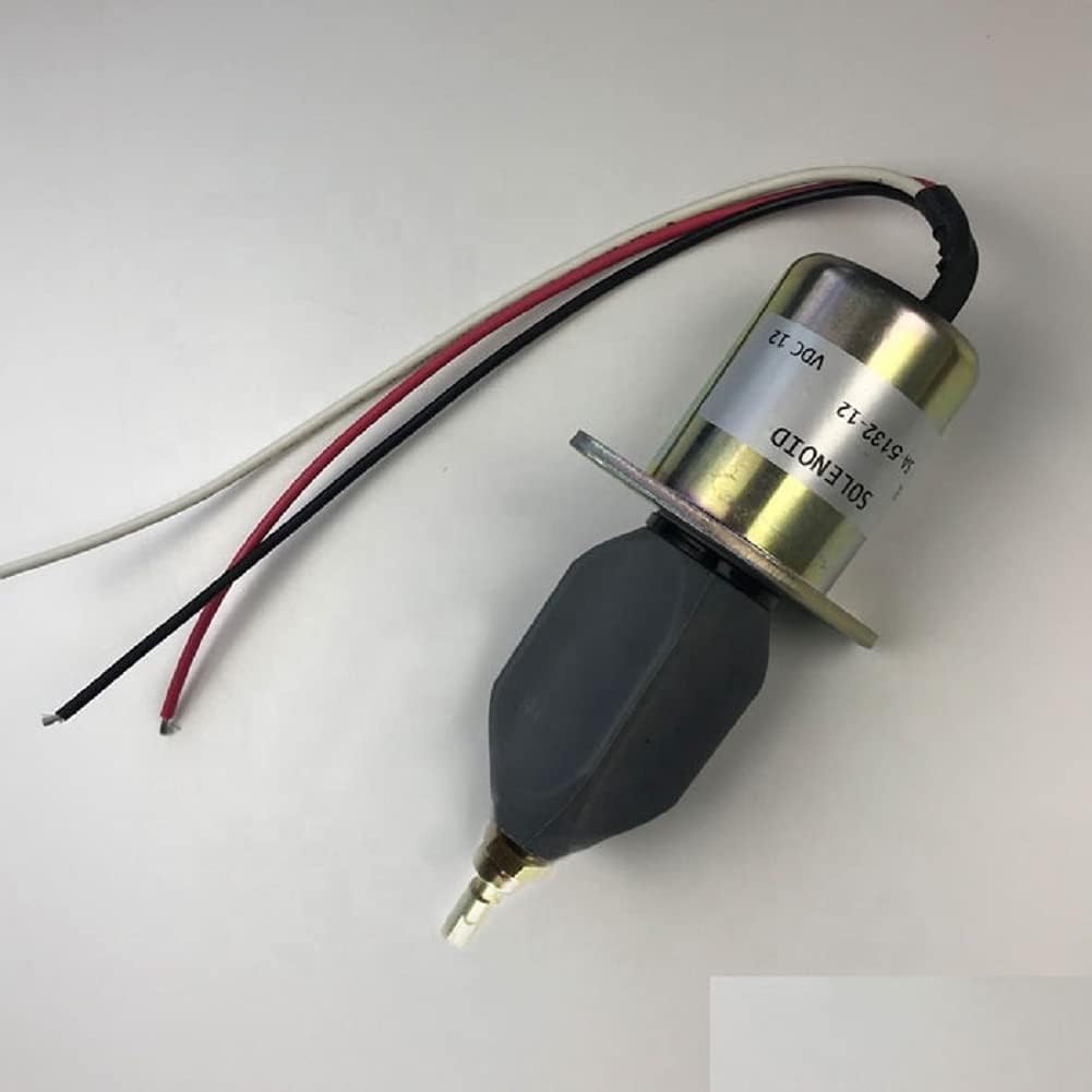12V Fuel Shutoff Shutdown Solenoid SA-5132-12 EHB4813-1 for Deutz Engine - KUDUPARTS