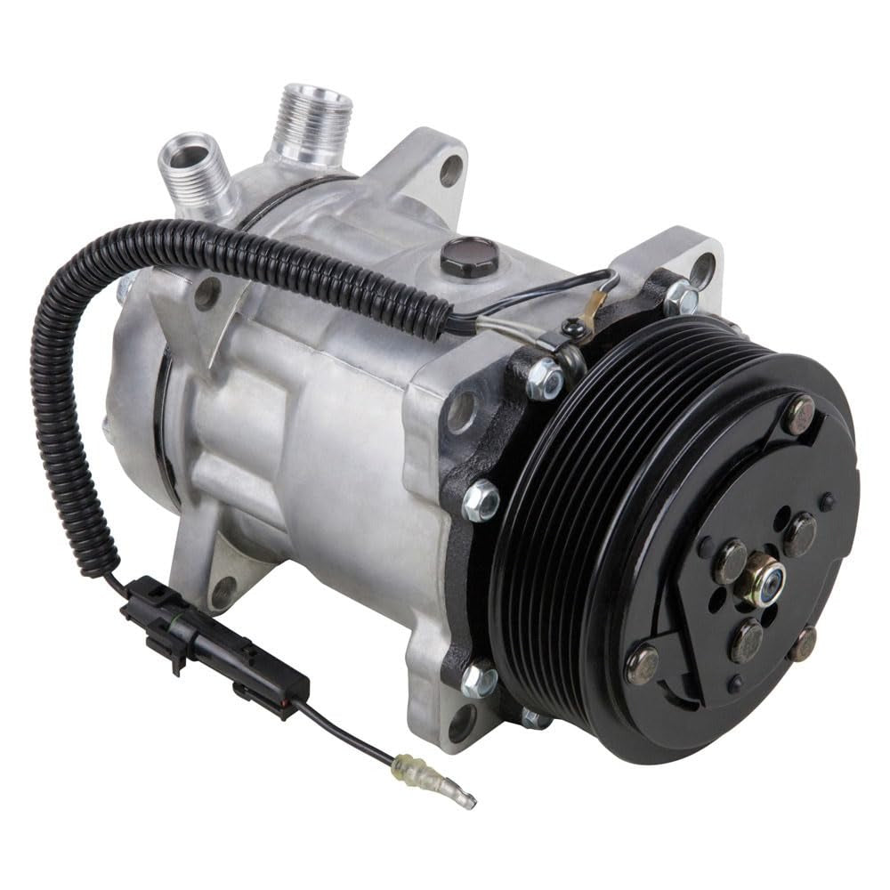 SD5H11 A/C Compressor 6372 84321961 47741862 for New Holland Loader L225 L221 L228 L223 L230 C227 C232 L234 C238 - KUDUPARTS