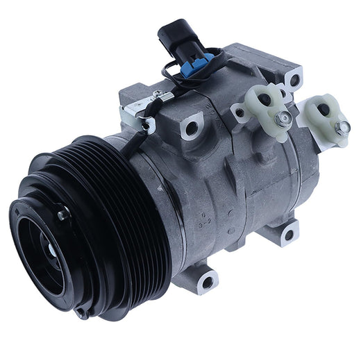 10SRE18C A/C Compressor AH236432 for John Deere Engine 6068 6090 Harvester 7280 7380 7480 8300 8400 8700 8800 9600 - KUDUPARTS