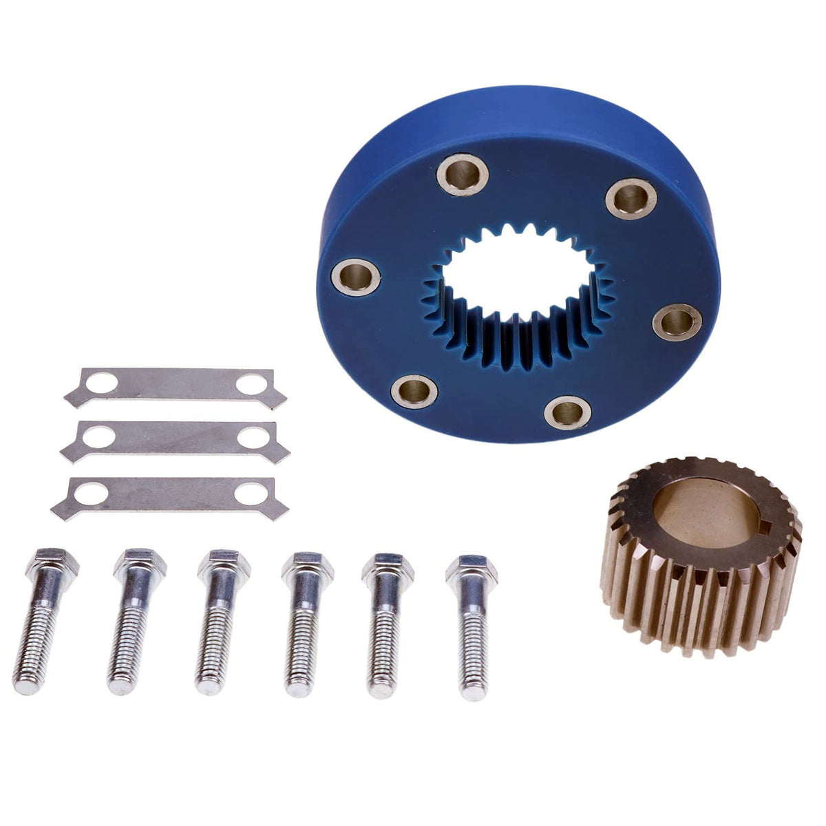 6 Bolt Coupling Compressor Drive Pulley Gear 48-50005-00 for Carrier X4 7500 X2 1800 Ultima ULTRA - KUDUPARTS