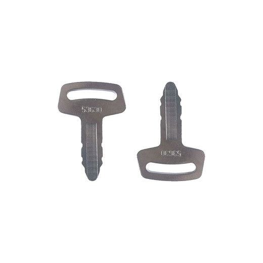 6 Pcs Ignition Keys RC101-53630 for Kubota K008 K008-3 KH101 KH151 KH170 Excavator - KUDUPARTS
