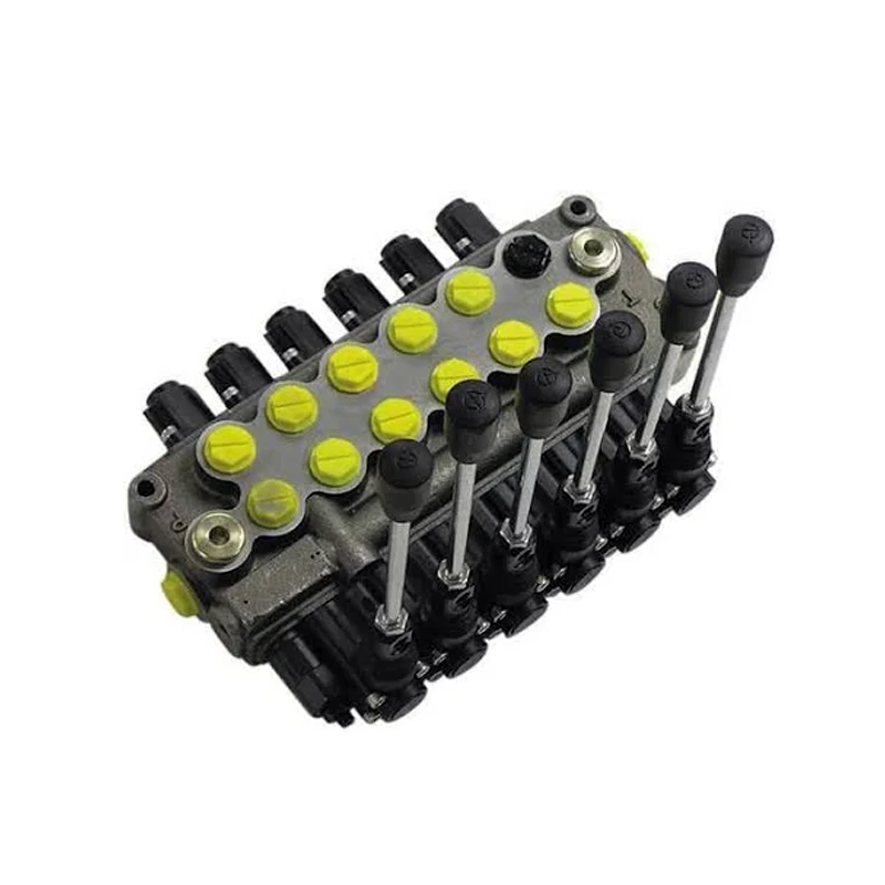 Vanne de commande hydraulique à 6 tiroirs 4W3P 8 GPM MB61BBBBBB5C1 pour Prince