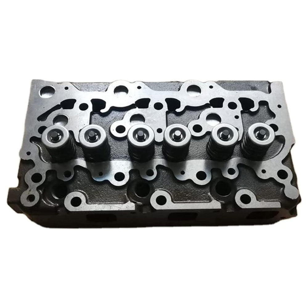 Complete D1803 Cylinder Head Assembly & Full Head Gasket Kit Compatible with Kubota D1803 Engine FT300 STW40 KL34H KL315 Tractor - KUDUPARTS