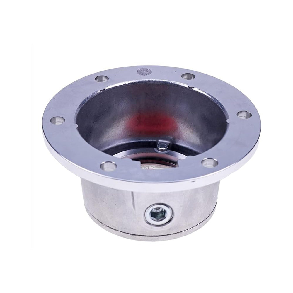 4 PCS Torque Steer Cast Aluminum Hub Cap w/ Side Fill Plug 343-4024 Replace Stemco - KUDUPARTS