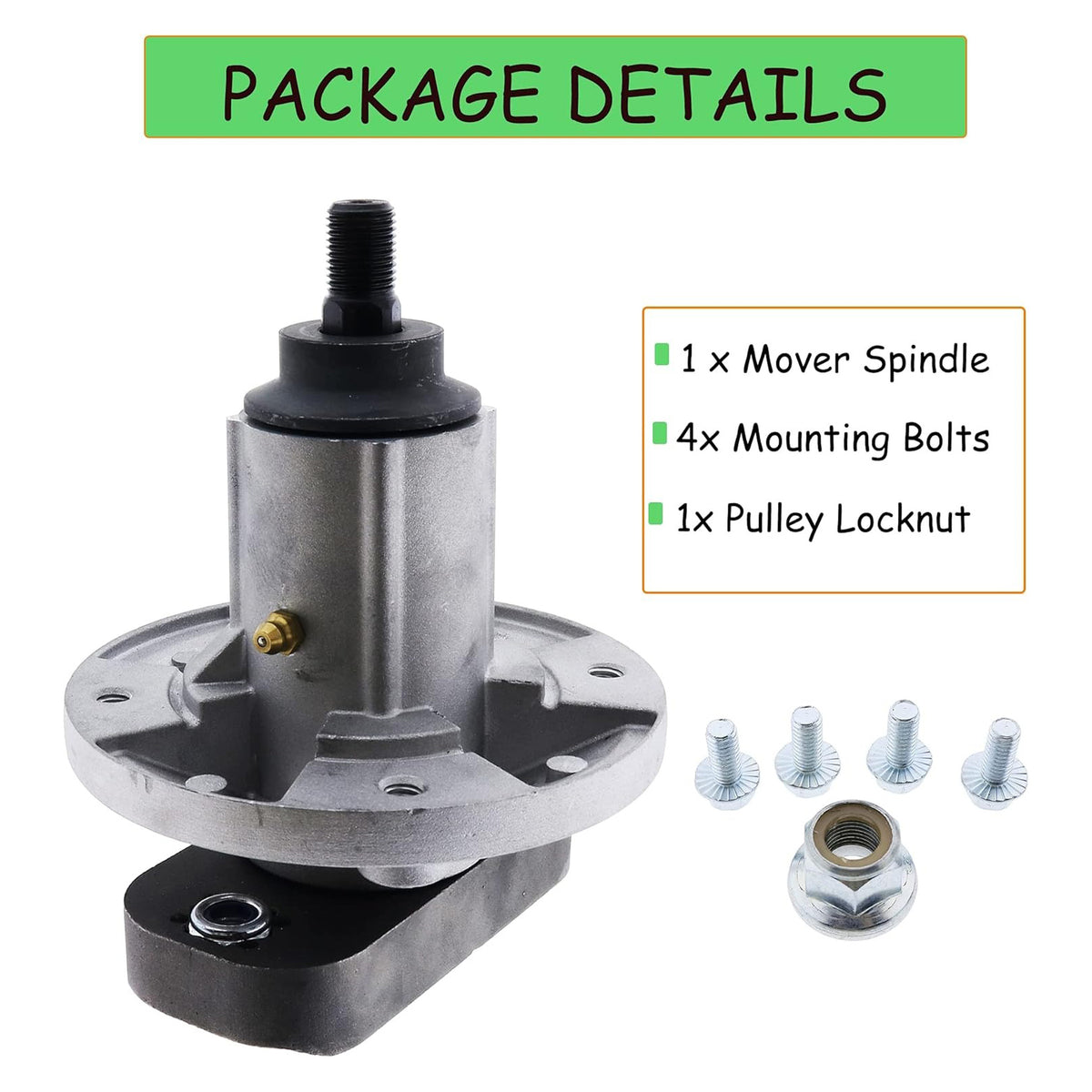 2Pcs Blade Spindle Assembly GY20050 GY20785 for John Deere L Series 100 105 107 108 110 111 118 120 130 42" 44" 46" 48" Deck Lawn Tractor - KUDUPARTS