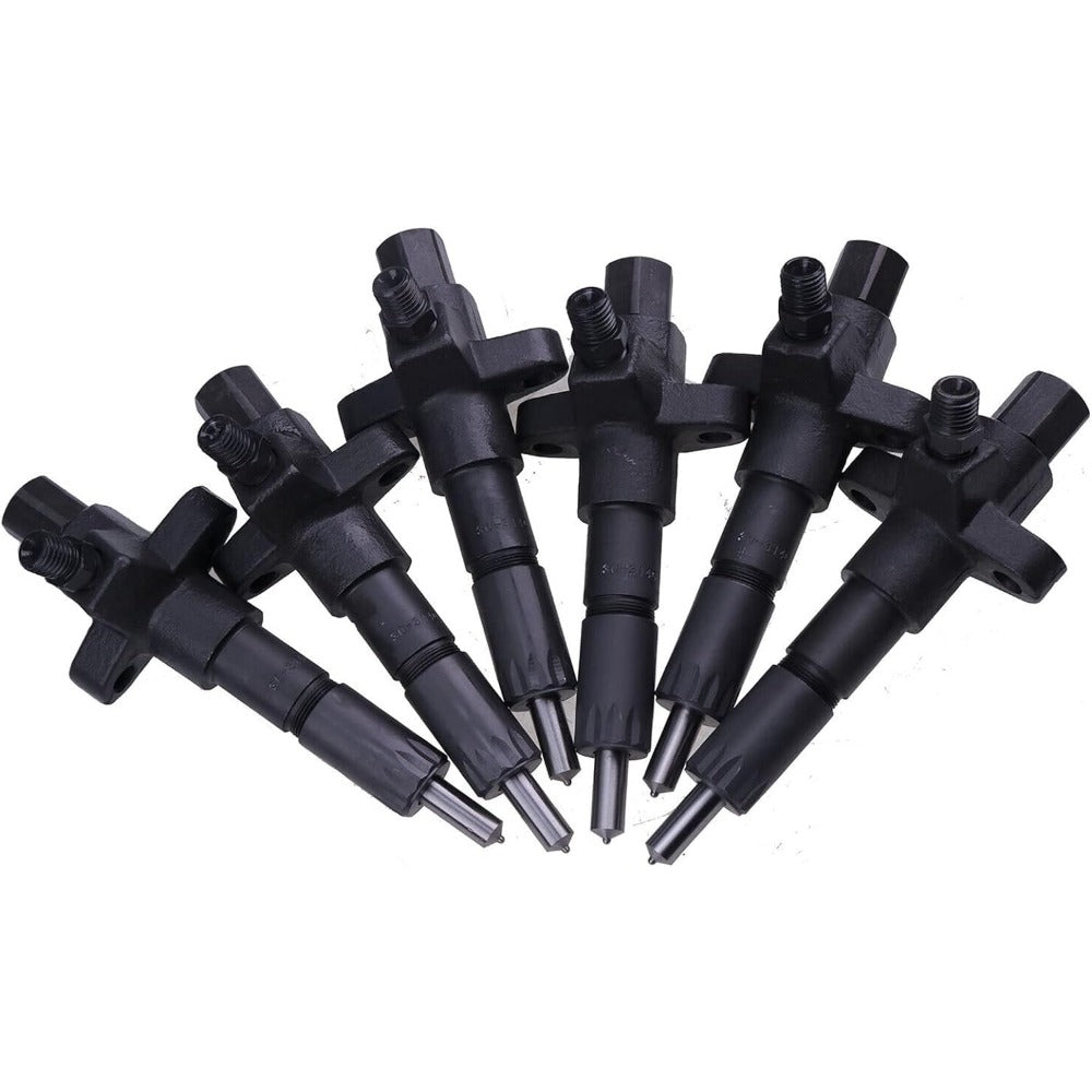 6 PCS Fuel Injector 1-15300250-2 for Isuzu Engine 6BD1 6BG1 Hitachi Excavator EX200-2 EX200-3 - KUDUPARTS