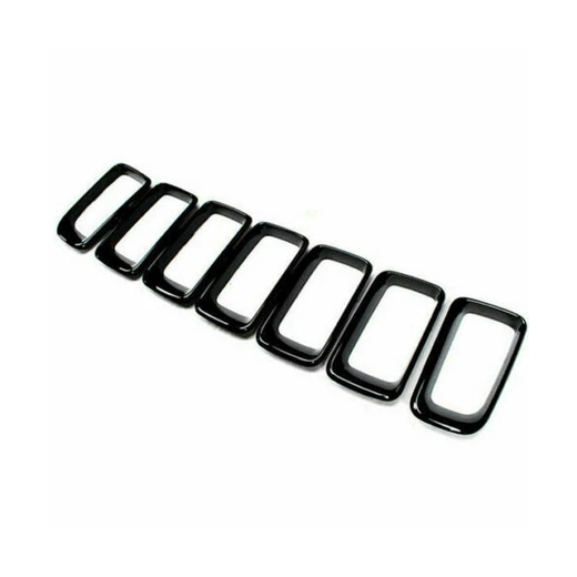 7 Pieces Front Radiator Grille Trim Ring Kit 68192204AA for Jeep Compass 2012-2017 - KUDUPARTS