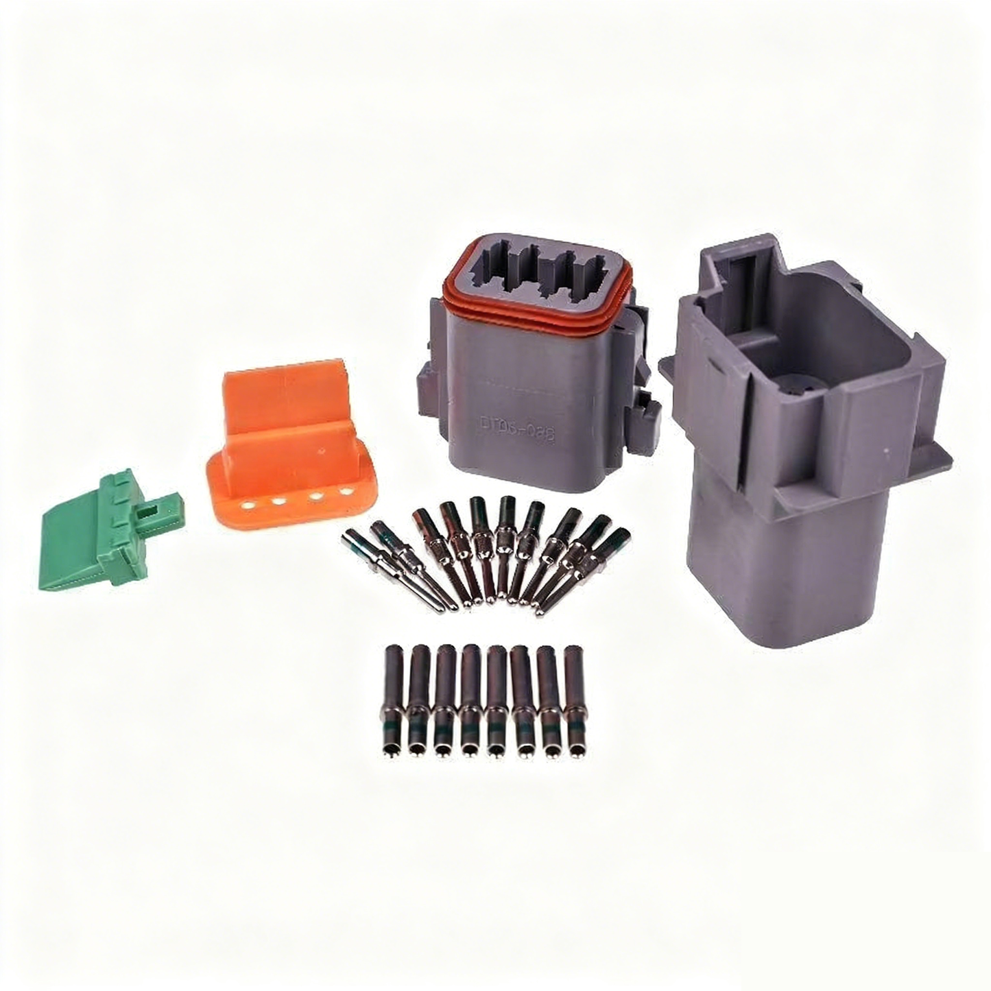 Kit de connecteurs Deutsch DT à 8 broches avec contacts solides 14 AWG