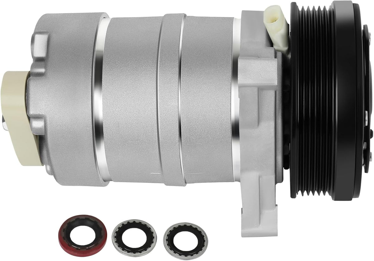 A/C Compressor with Clutch 1998-1999 Fit for Acura SLX 3.5L 1993-2002 Fit for Cadillac Eldorado 4.6L 1998-2001 Fit for Isuzu Trooper 3.5L AC Compressor Fast Cooling 6 Grooves - KUDUPARTS