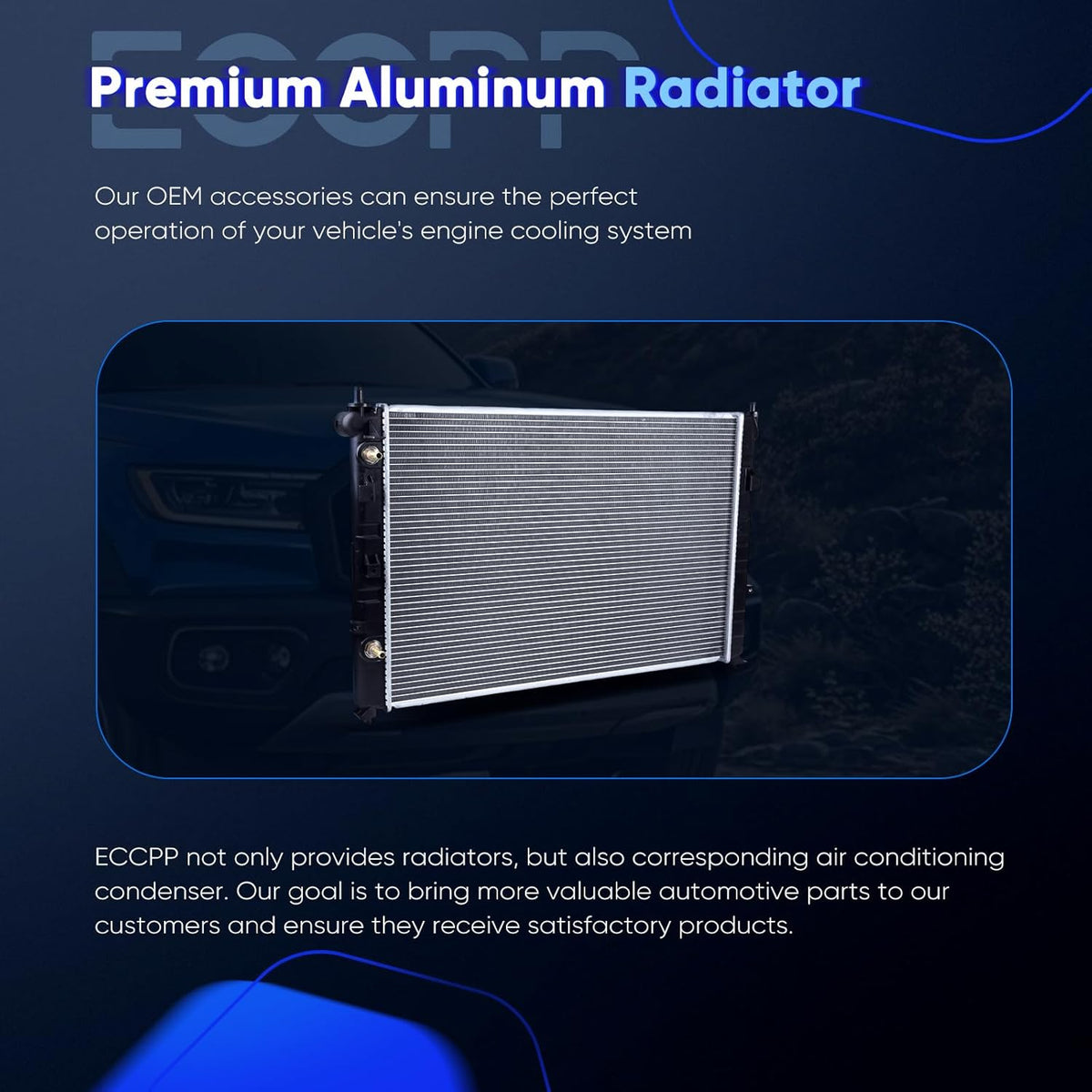 2768 Aluminum Radiator for 2002-2006 for Mazda for MPV 3.0L Automatic Transmission Automotive Replacement Engine Radiators Replace# AJ5115200B, MA3010197 Car Parts - KUDUPARTS
