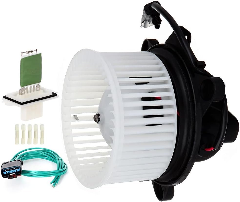 HVAC Blower Motor and Resistor Fit For 2001-2004 for Dodge Dakota Base SLT SXT Sport R/T Extended Cab Pickup 2.5L 3.7L 3.9L 5.9L, 2001-2003 for Dodge Durango Base SLT R/T Sport Utility 4.7L 5 - KUDUPARTS
