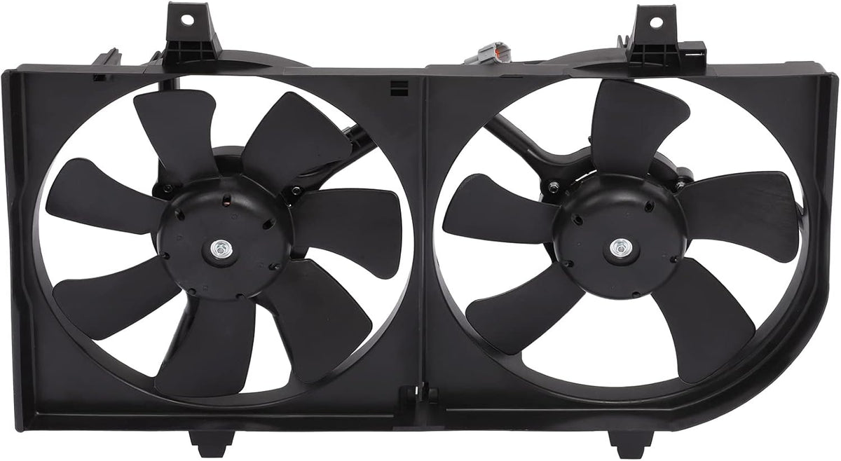 Radiator Cooling Fan Assembly Compatible with 2000-2001 for Nissan Sentra,Engine Cooling Fan Automotive Replacement 620730,674-59684,NI3115123,620-424,620424,214814Z320,214814Z322 - KUDUPARTS