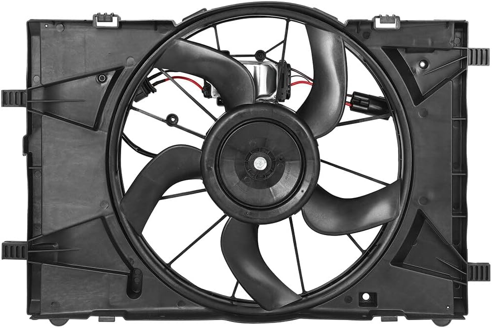 Radiator Fan for 2010-2012 Ford Fusion S & SE Sedan - Replaces OEM 622430, 76258 - KUDUPARTS