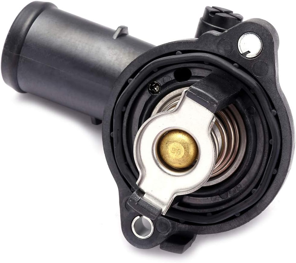 Engine Coolant Thermostat and Housing Assembly Compatible with Dodge Durango 2011-2017, Jeep Grand Cherokee 2011-2019 - KUDUPARTS