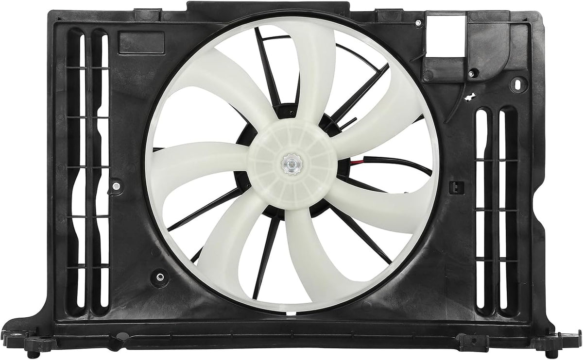 Radiator Cooling Fan Assembly Compatible with 2009-2010 Pontiac Vibe, 2009-2013 Toyota Corolla, 2009-2014 Toyota Matrix – Replaces 621-363, 622130, FA70779, 163610T040, 88975763, TO3115166 - KUDUPARTS