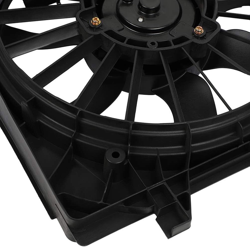 Radiator Cooling Fan Assembly Compatible with 2005-2008 Buick LaCrosse & 2006-2011 Chevrolet Impala – Replaces 621420, 674-00240, GM3115187, 620974, 620973, 621430, 76028, 76022, 1580591 - KUDUPARTS