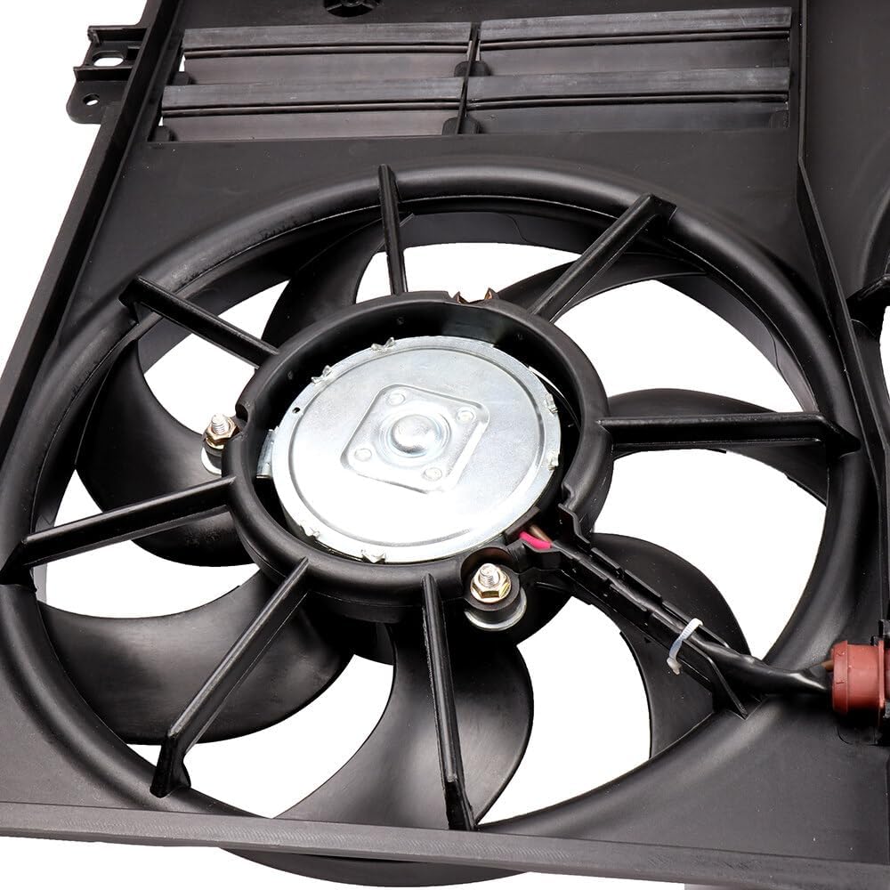 620-805 Cooling Fan + 3889 Condenser Replacement for 2012-2014 Volkswagen Beetle & 2011-2013 Volkswagen Jetta - KUDUPARTS