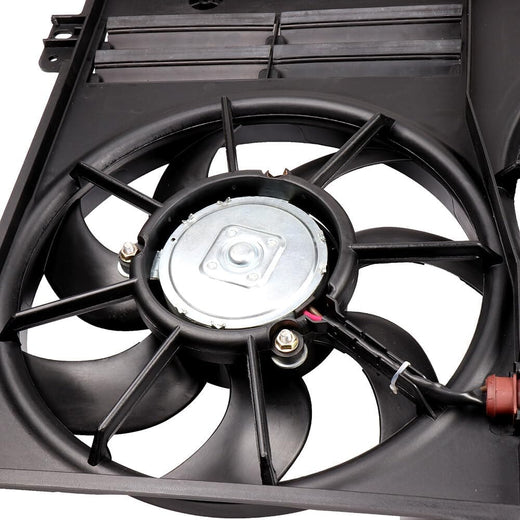 620-805 Cooling Fan + 3889 Condenser Replacement for 2012-2014 Volkswagen Beetle & 2011-2013 Volkswagen Jetta - KUDUPARTS