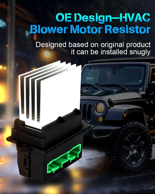 AC Blower Motor Resistor Compatible with 2009-2020 Dodge Journey – HVAC Heater Blower Resistor Control Module OE RU873, 4P1786, V33790012, 68078835AA – Fan Resistor Regulator Replacement - KUDUPARTS