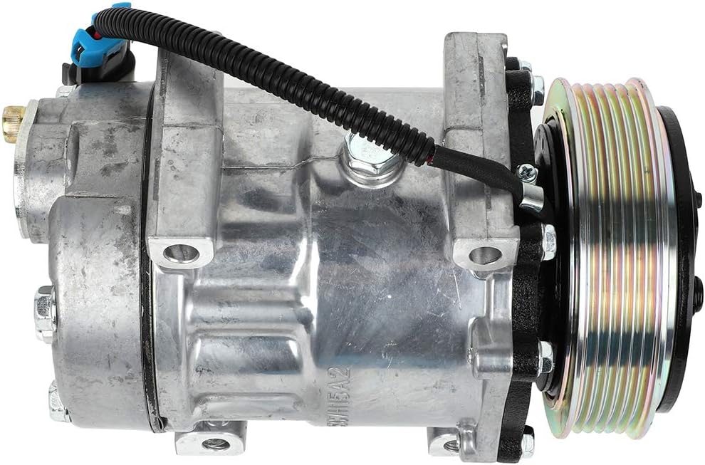 A/C Compressor with Clutch for 2008 Volvo VNM (10.8L, 12.1L, 12.8L) & Volvo VT (14.9L)