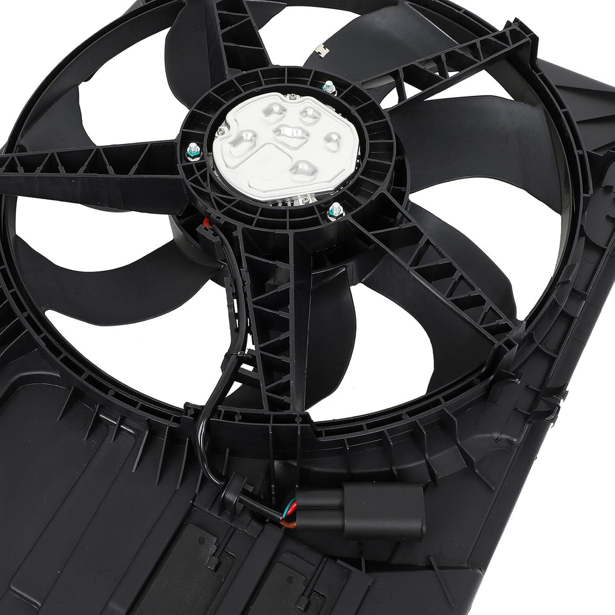 Radiator Cooling Fan Assembly Compatible with Mini Cooper 2014-2019 | FA71642, 17427617609, 17428645861, 17428596240 - KUDUPARTS