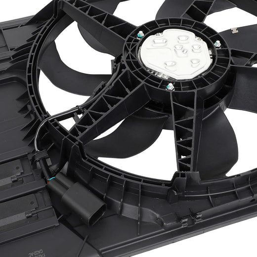 Radiator Cooling Fan Assembly Compatible with Mini Cooper 2014-2019 | FA71642, 17427617609, 17428645861, 17428596240 - KUDUPARTS