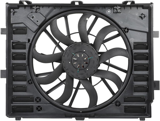 Radiator Cooling Fan Assembly Compatible with 2012-2017 Touareg | Replaces SK621F03, 7P0121203H, 7P0121203C, 7P0121203E, 7P0121203K - KUDUPARTS