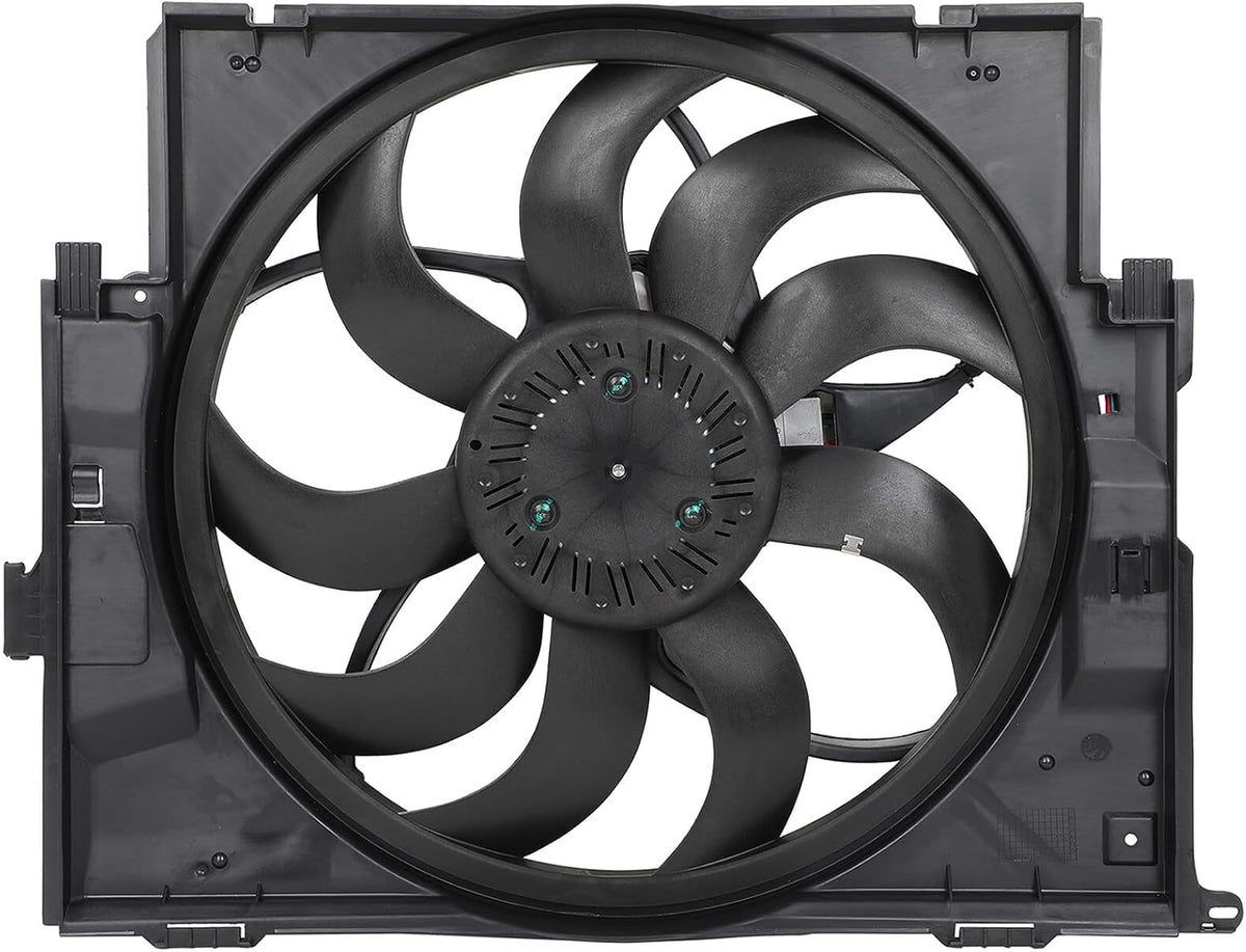 Radiator Cooling Fan Assembly Compatible with 2014-2016 BMW 228i, 2015-2016 228i xDrive, 2014-2018 320i – Replaces 6010278, 17428641963, 17427640508 (300W) - KUDUPARTS