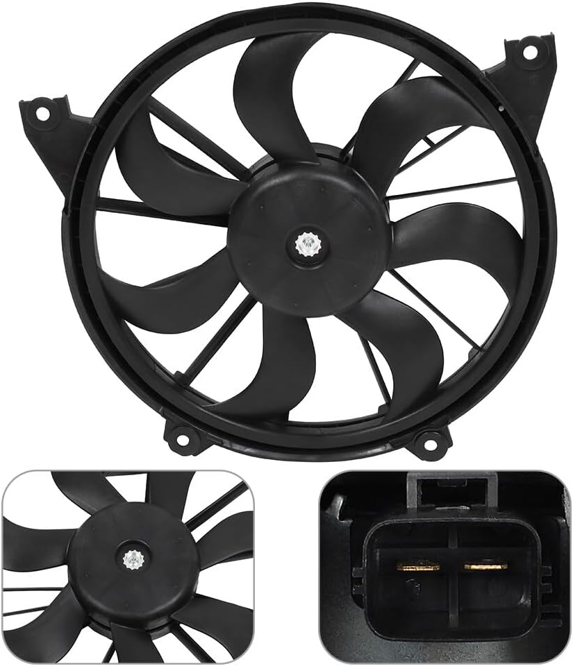 620-393 Cooling Fan & Radiator Assembly Replacement for 2009-2018 Dodge Journey - KUDUPARTS