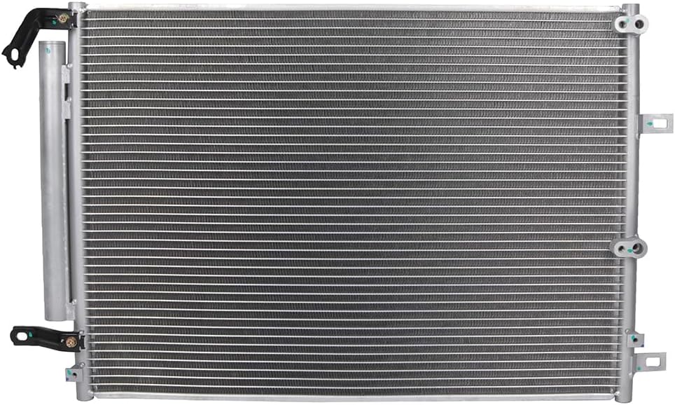 AC Condenser Compatible with 2014-2018 Jeep Cherokee Latitude/Sport/Limited/Trailhawk 4-Door – Radiator Cooling Fan Assembly, Replacement 4361, 52014775AB, CH3030251 - KUDUPARTS