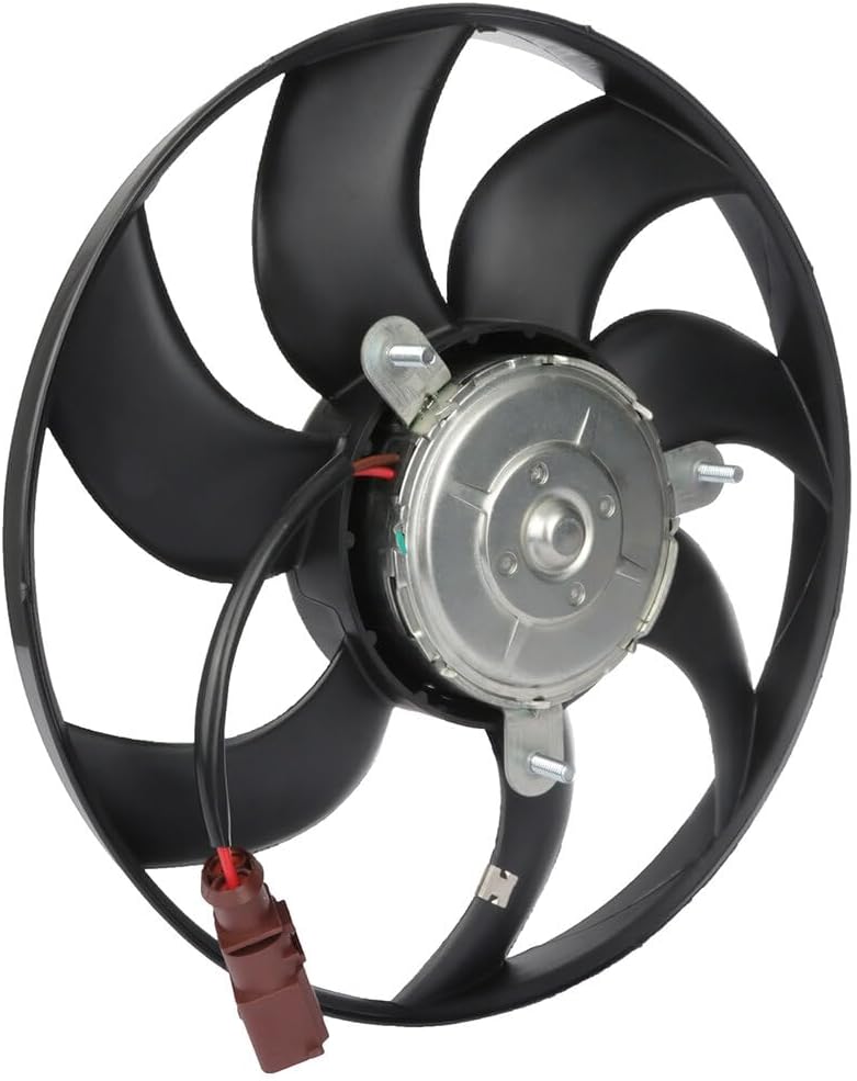 Radiator Cooling Fan Assembly Compatible with 2006-2013 Audi A3, 2009-2015 A3 Quattro, 2005-2010 TT Quattro - Replaces 34155006000, 621460, FA70776, 1K0121205AB, 1K0121205AB9B9