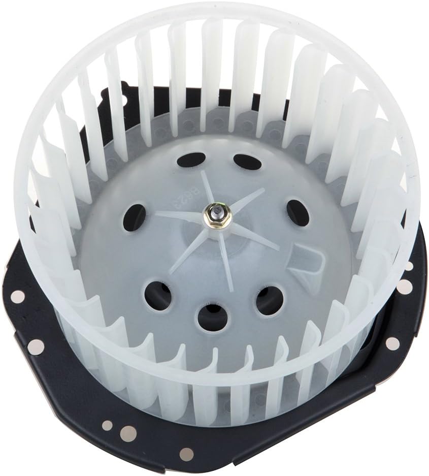 HVAC Plastic Heater Blower Motor with Fan Cage, Front, Compatible with 1980-1986 Chevrolet K5 Blazer, 1980-1985 GMC C1500 Suburban, 1980-1986 GMC K2500 Suburban - KUDUPARTS
