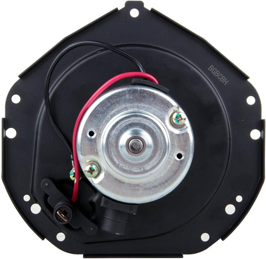 HVAC Plastic Heater Blower Motor with Fan Cage, Front, Compatible with 1980-1986 Chevrolet K5 Blazer, 1980-1985 GMC C1500 Suburban, 1980-1986 GMC K2500 Suburban - KUDUPARTS
