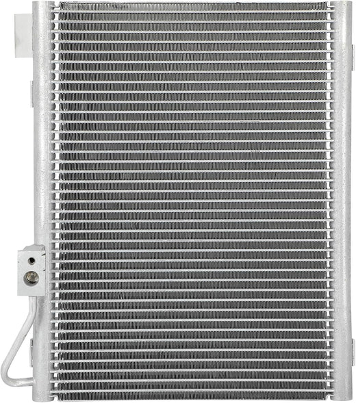 AC Condenser Compatible with 2002-2008 Dodge Ram 1500 & 2003-2008 Ram 2500 – Radiator Cooling Fan Assembly, Replacement for 4984, 4984C, CN 4984PFC, CN4984PFC, 7-4984 - KUDUPARTS