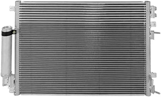 AC Condenser Compatible with 2008-2018 Dodge Challenger & 2005-2010, 2012-2014 Chrysler 300 – Radiator Cooling Fan Assembly, Replacement for 3237, 5137693AA, 5137693AB, 5137693AD, 5170743AA, - KUDUPARTS