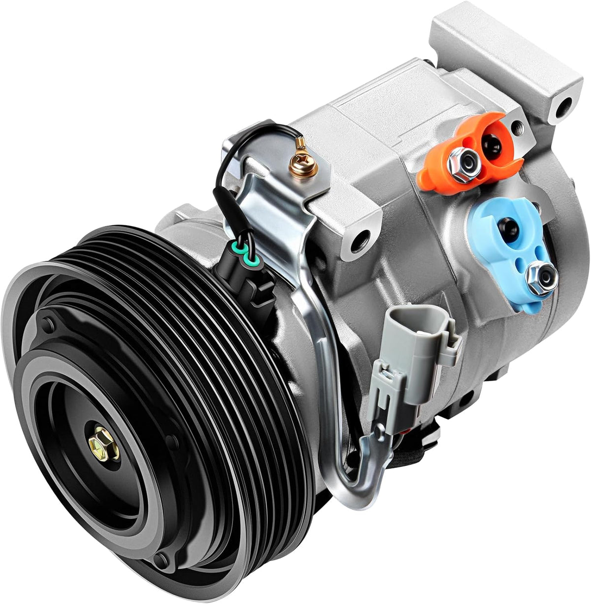 AC Compressor with Clutch | Compatible with Toyota Camry, Highlander, Solara 2.4L (2001-2008) - KUDUPARTS