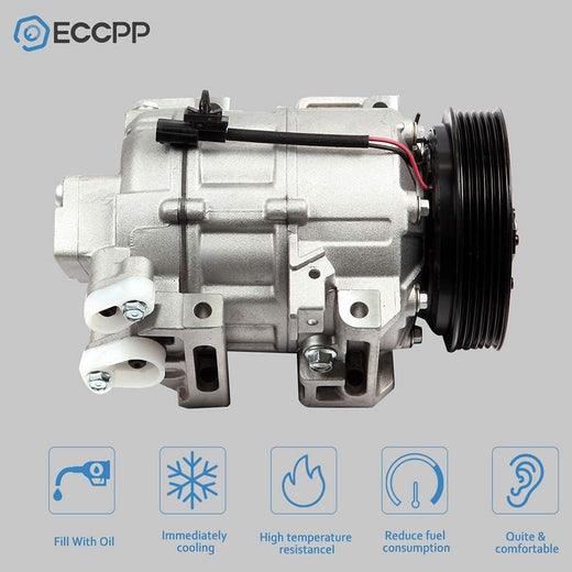 AC Compressor Compatible with Nissan Sentra Altima 2.5L 2007-2012 – Fast Cooling - KUDUPARTS