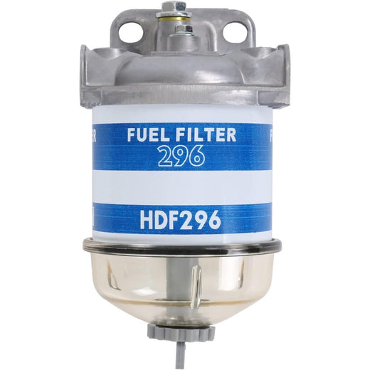 Glass Bowl Fuel Filter Assembly for Massey Ferguson Fiat Ford New Holland CASE International Harvester Tractor - KUDUPARTS