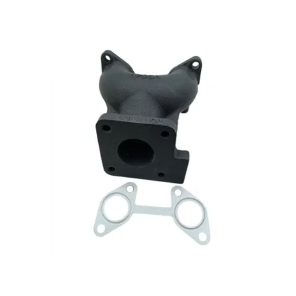 Exhaust Manifold 15841-12313 with Gasket 15841-12350 for Kubota Engine Z482 - KUDUPARTS