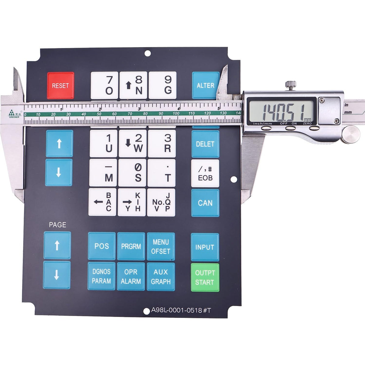 Aftermarket Fanuc A98L-0001-0518# Keysheet Membrane Keypad for 32 Key - KUDUPARTS