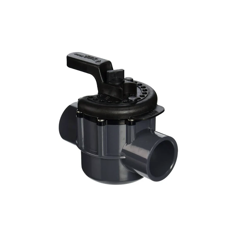 Vanne de dérivation Pentair 263038 à deux ports avec diamètre intérieur de 1-1/2" et diamètre extérieur de 2"