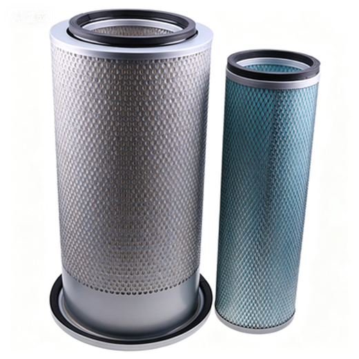 Ail Filter Set 600-181-6820 600-181-6740 for Komatsu Engine 4D95S-W-1 S6D102E-1 S6D105-1 Wheel Loader WA150-3 WA180-3 WA250-3 WA320 - KUDUPARTS