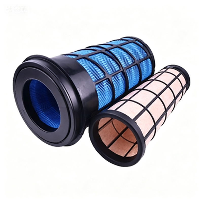 Air Filter Kit YY11P00008S002 YY11P00008S003 for Kobelco SK130-8 140SR 140SR-3 ED150 ED150-2 SK135SRLC-2 SK140SRLC New Holland E135B E135BSRLC Excavator - KUDUPARTS