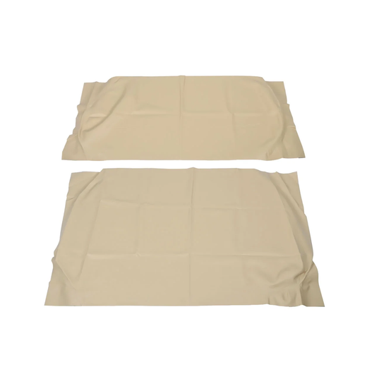 Beige Front Seat Cushion Cover Set for Club Car DS 2000.5-Up Golf Cart - KUDUPARTS
